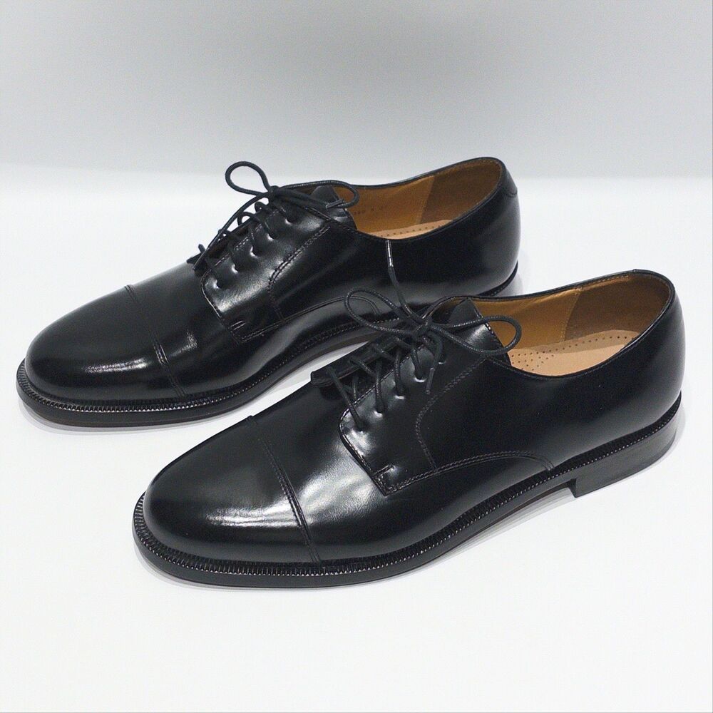 NWOB Cole Haan 08330 Caldwell Black Patent Leather Cap Toe Oxford Men Size 10D